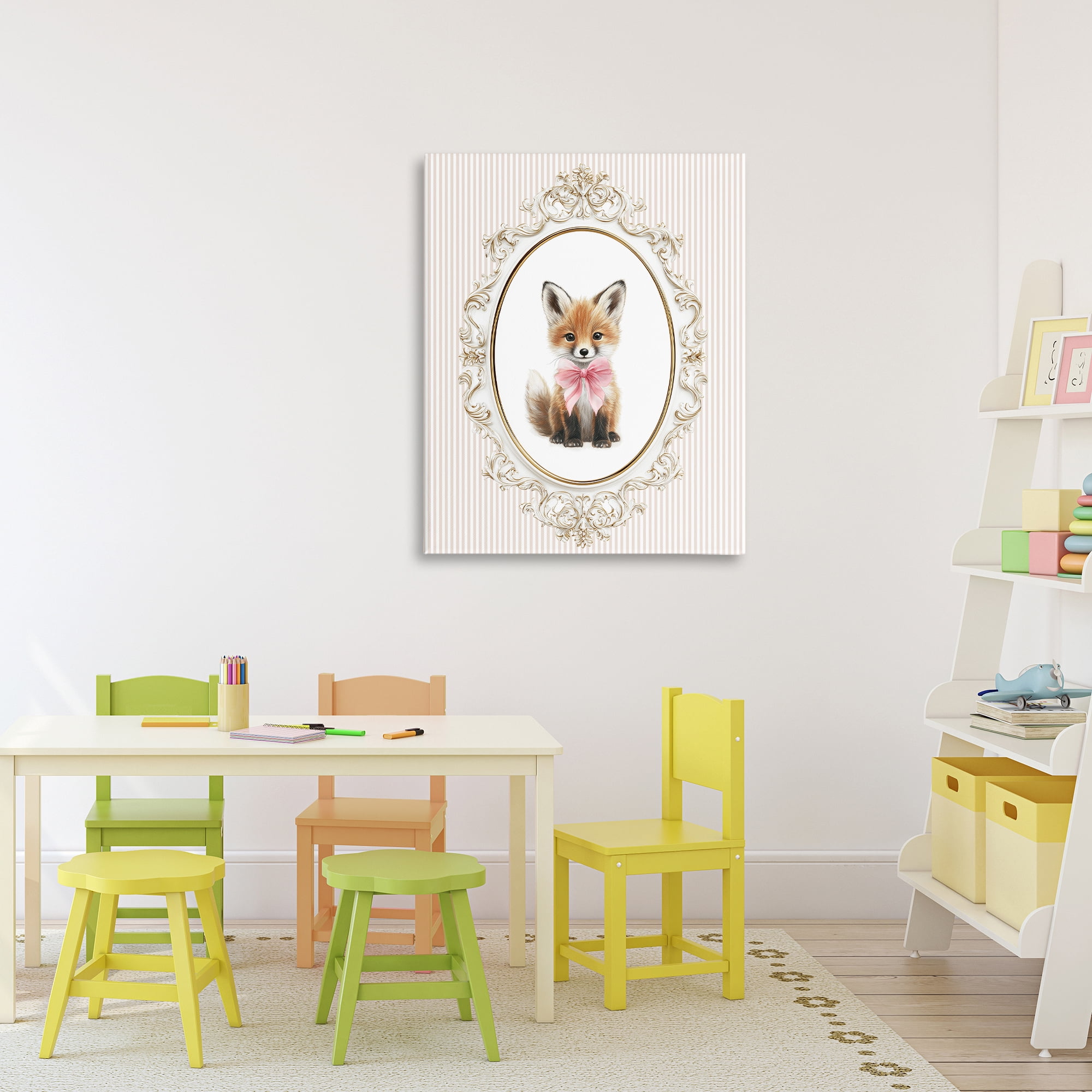 Stupell Industries Vintage Baby Fox Canvas Wall Art, design by Christine Simpson Art