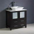 thumbnail image 2 of Fresca Torino 30" Espresso Modern Bathroom Cabinet with Top and Vessel Sink, 2 of 3
