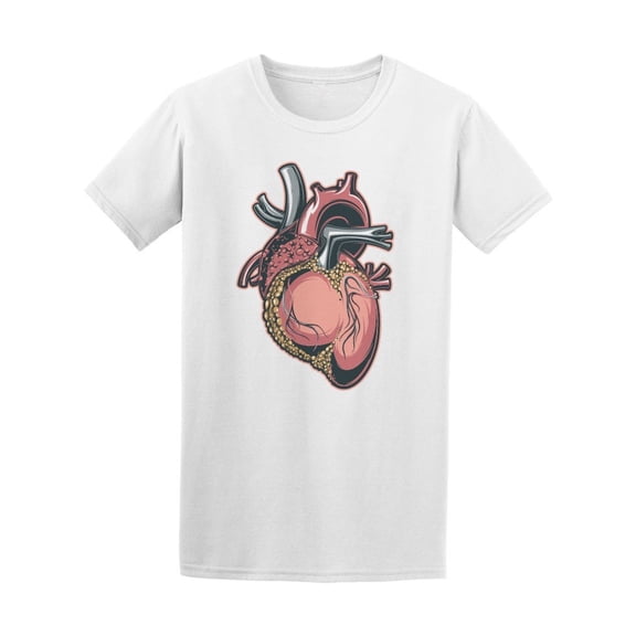 Realistic Anatomical Red Heart Tee Men's -Image by Shutterstock
