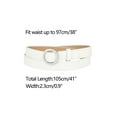 thumbnail image 3 of INSPIRE CHIC Women's Belts O Ring Metal Buckle Plus Size Thin Nonporous Waist Belt, 3 of 4