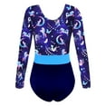 thumbnail image 4 of iEFiEL Girls Gymnastics Leotard Long Sleeves Dance Unitard Athletic Bodysuit Outfit, 4 of 5