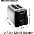 thumbnail image 3 of Tostador de Pan Hamilton Beach 22614R 2 Rebanadas, 3 of 5