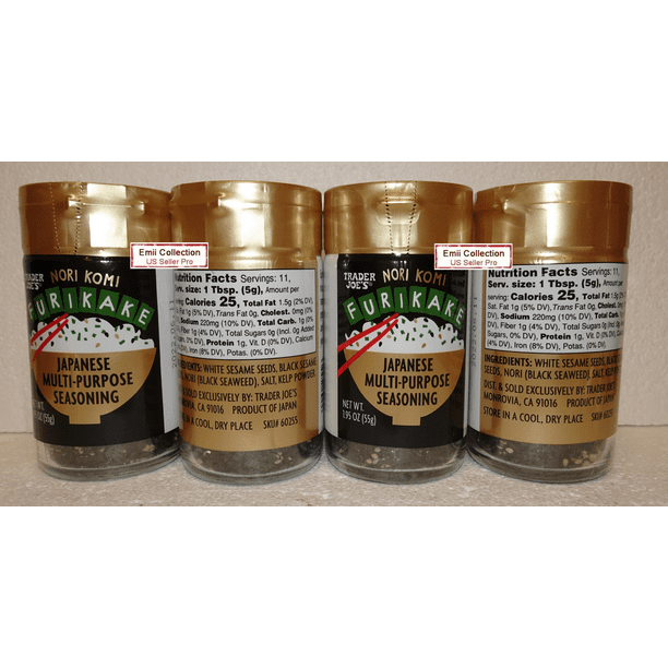TJ Nori Furikake (4x55g) - Spice blends for - Walmart Business TJ Nori Furikake (4x55g) - Spice blends for - Walmart Business