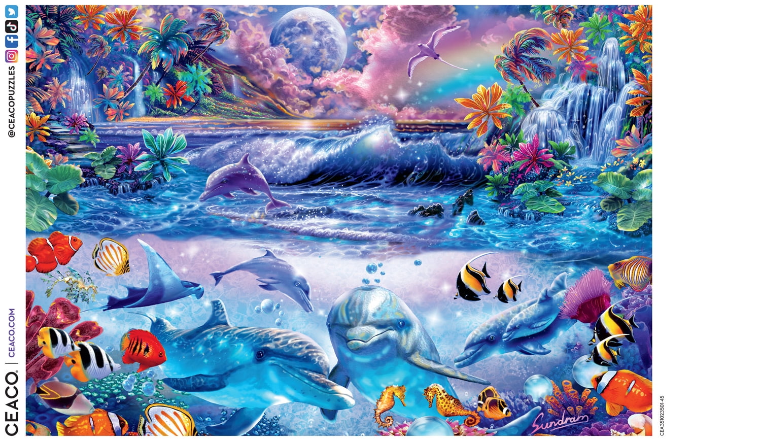 Puzzle en 2000 pièces Ceaco Tropical Dream pour adultes, à partir de 14 ans