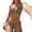 Army Green, variant on Womens Classic Bikini For Women - Elegant Solid Color 2 Piece Swimsuit With Classic Cut And Low Back Swimming Bra for Women, Size S