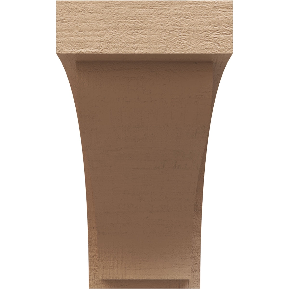 11"W x 33"D x 22"H Classic Helena Rough Cedar Woodgrain TimberThane Corbel, Primed Tan