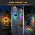 thumbnail image 3 of Solar Mandala Projection Wall Light - 7-Color Changing, Waterproof Metal for Yard & Patio, 3 of 8