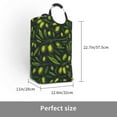 thumbnail image 3 of Bingfone Green Branch Olive Laundry Hamper,Large Canvas Fabric Lightweight Storage Basket Toy Organizer Dirty Clothes Collapsible, 3 of 6