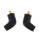 thumbnail image 1 of Auricular de ángulo DIY Pin macho de transferencia de señal izquierda y derecha para auriculares SE215 / SE315 / SE425 / SE535 / UE900 negro Sunnimix Conector de bricolaje para auriculares, 1 of 6