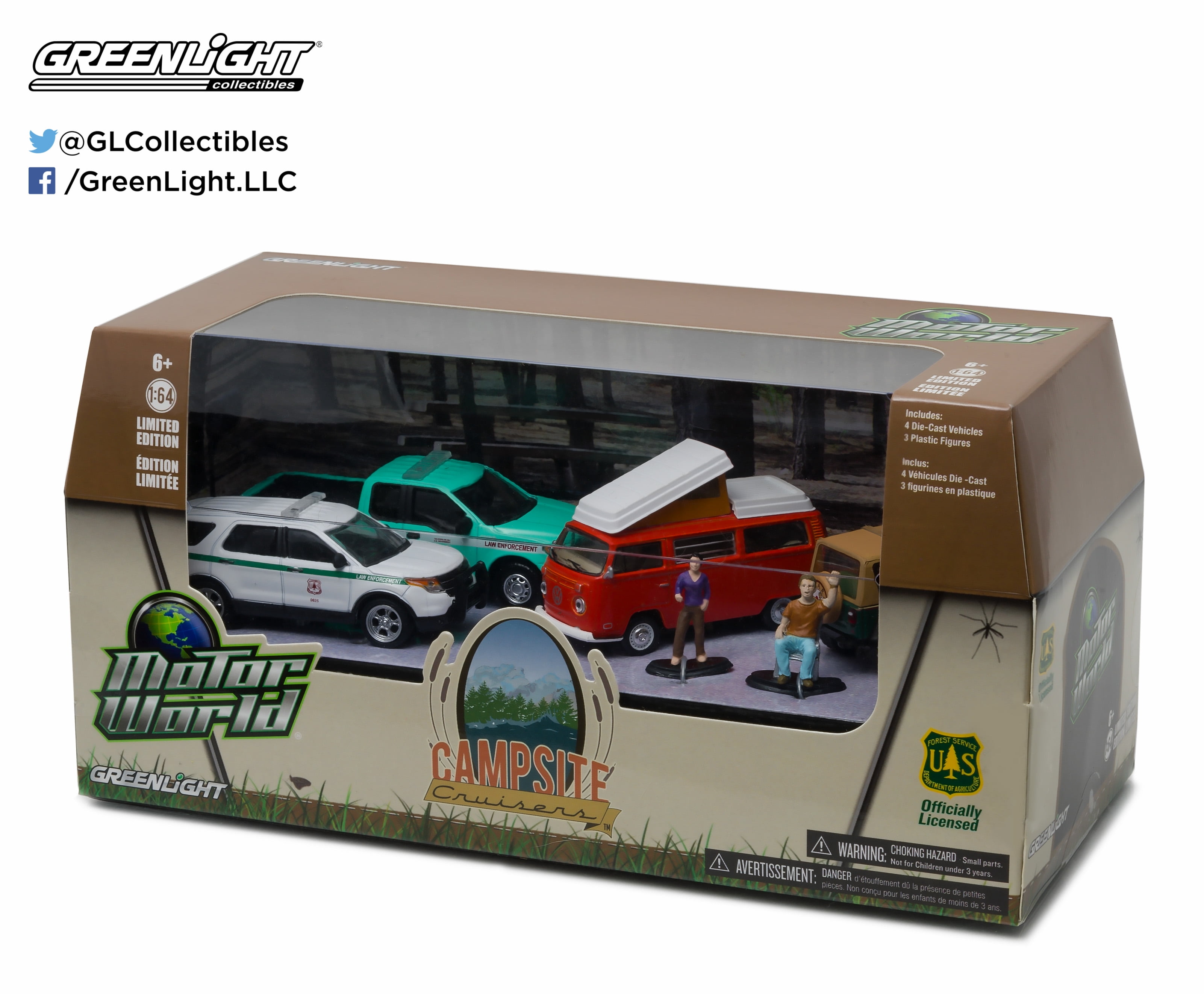 1:64 Motor World Multi-Car Dioramas - Campsite Cruisers United