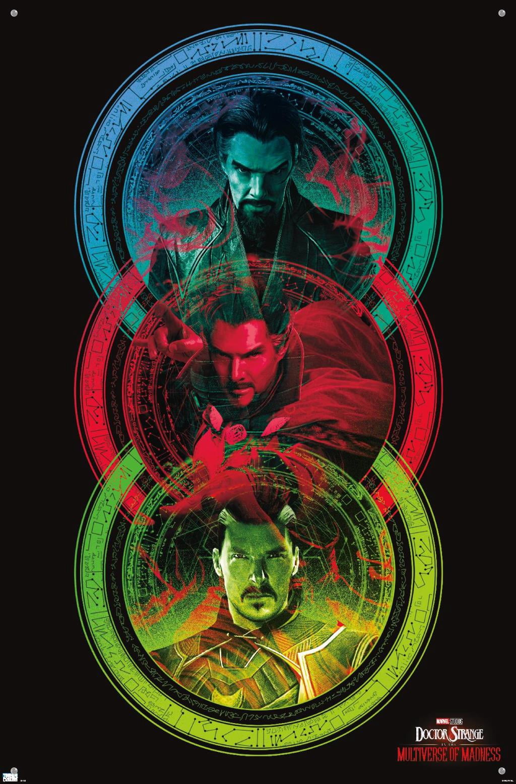 Marvel Doctor Strange in the Multiverse of Madness - Tricolor Wall Poster with Pushpins, 22.375" x 34"