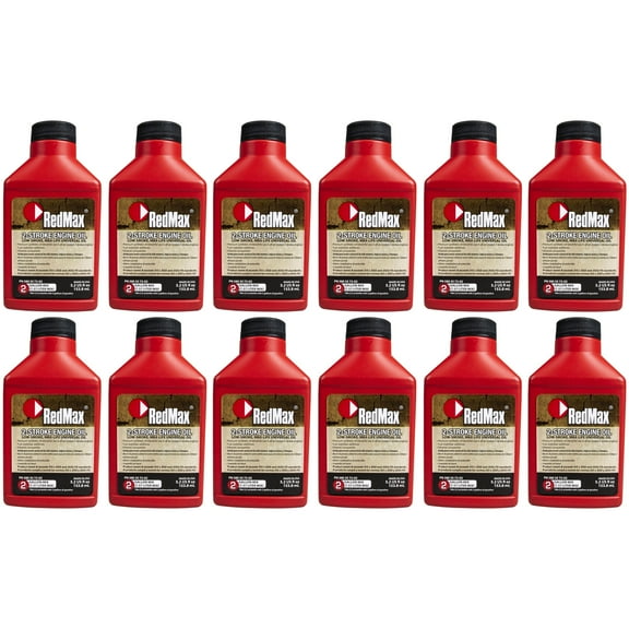 5.2oz Bottle RedMax Synthetic 2-Stroke Engine Oil Fuel Stabilizer 50:1 Mix 12PK