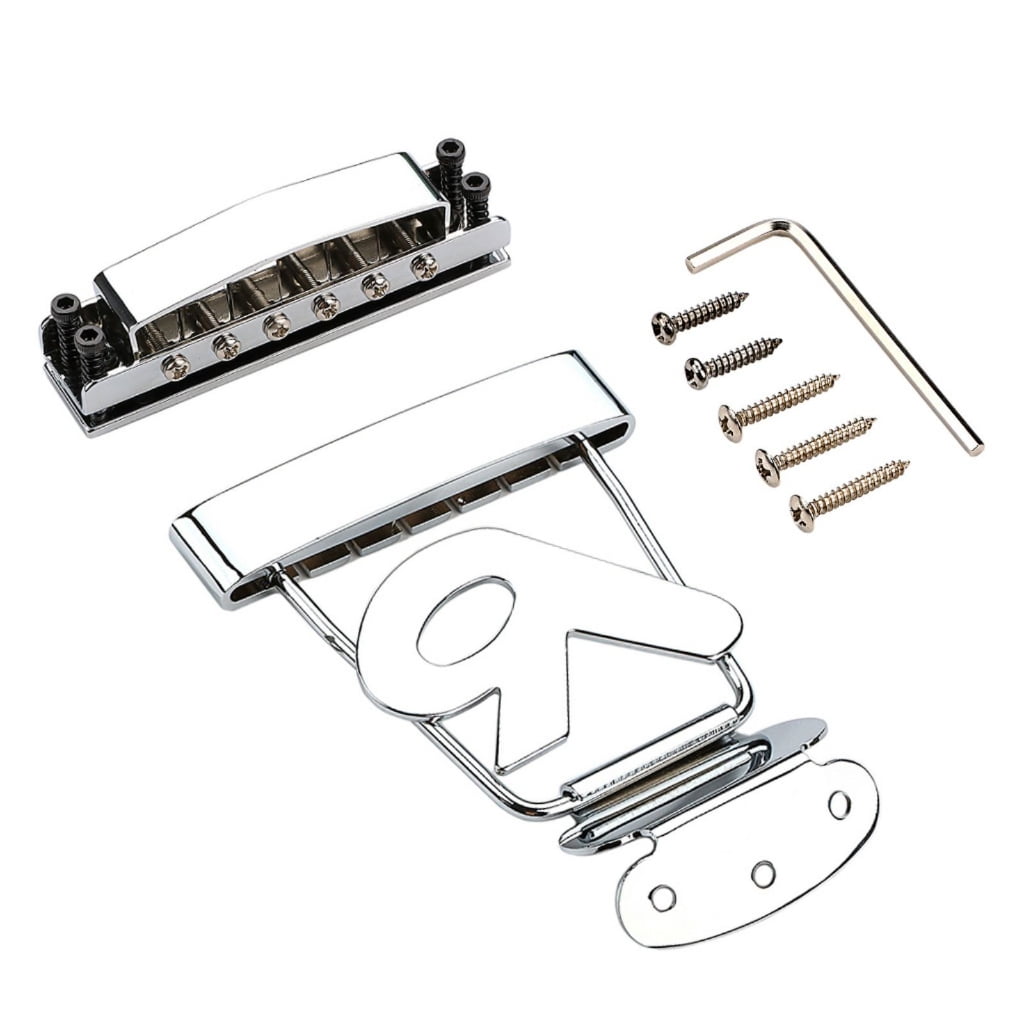 Guitar Tailpiece Bridge Replacement 6 String Electric Guitar Trapeze Tailpiece Bridge Musical Instrument Accessory