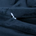 thumbnail image 3 of Flxxie Ultra Fluffy Soft Velvet Pillowcase with Zipper Set of 2, Queen 20" x 30", Navy Blue, 3 of 5