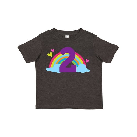 

Inktastic 2nd Birthday Rainbow Cute Girls Gift Toddler Toddler Girl T-Shirt