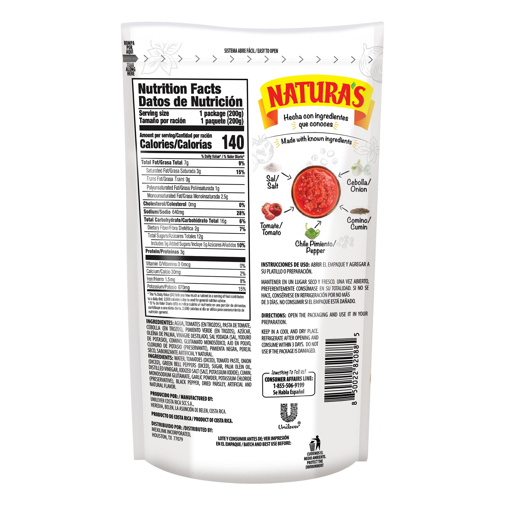 Natura's Sofrito Criollo Sauce, 7.1 oz (12 Pack)