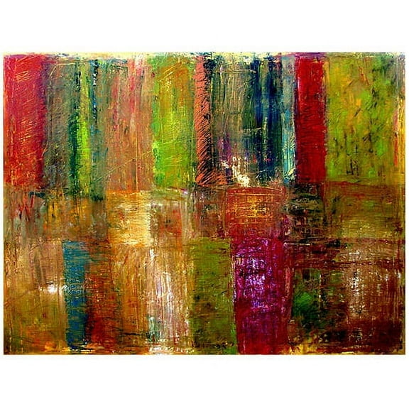 Trademark Fine Art "Color Panel Abstract" Canvas Art by Michelle Calkins