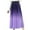 Purple, variant on Ndbuld on Clearance Womens Skirt Boho Elastic High Waist Ankle High Waisted A-Line Long Maxi Skirt Ladies' Gradient Pleated Skirt With High Waist And Slim A-line Skirt,Black