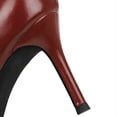 thumbnail image 4 of Women's Pumps Stiletto Pearl High Heel 7.5CM Patent Leather Wedding Evening Party Court Shoes, 4 of 5