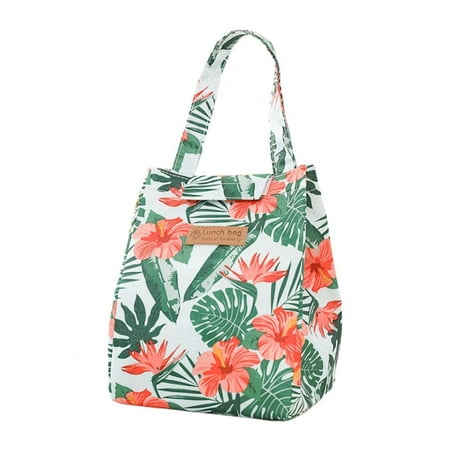

Popfeel Soft Liner Insulated Lunch Bag Green Leaves