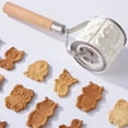 thumbnail image 2 of 1pc, Embossed Rolling Pin, Cartoon Animals Cookie Emboser, Printing Dough Roller, Baking Tools, Kitchen Gadgets, Kitchen Accessories, Home Kitchen Items, 2 of 5