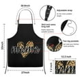 thumbnail image 7 of Black Mama Bib Apron with Pocket Chef Aprons Waterproof Bib Aprons for Couple Bride Mrs Mr Cooking Aprons for Kitchen Cool BBQ Grilling, 7 of 7