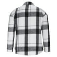 thumbnail image 4 of Womens Plus Size Shacket Jacket Flannel Plaid Long Sleeve Button Down Shirts Casual Fall Blouses Tops, 4 of 6