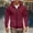 #Red, variant on DPTALR Men's Solid Color Hooded Zip-Up Casual Outwear with Pockets,Long Sleeved,Black,Big and Tall Men L
