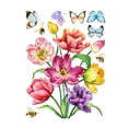 thumbnail image 4 of Flower Butterfly Wall Sticker Background Wall Home Decoration Wall Sticker DJ4079-ZC Smile Home, 4 of 8