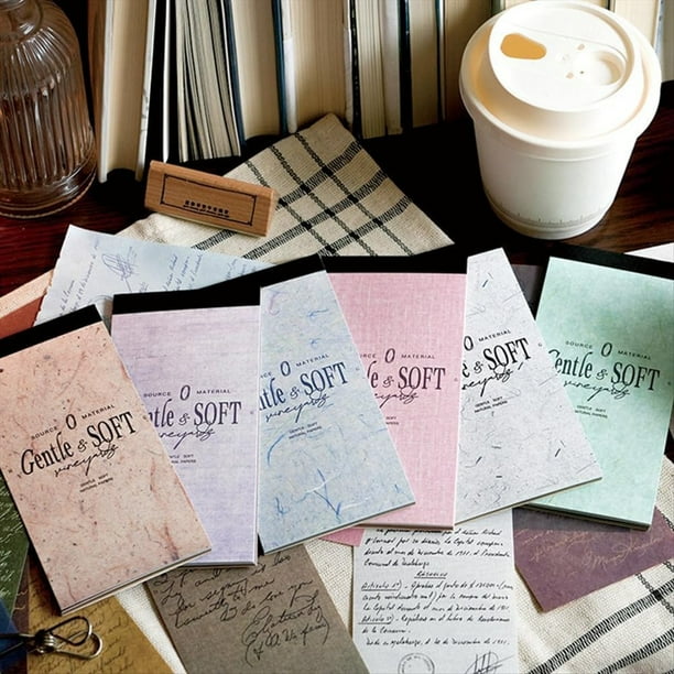 180 hojas de papel decorativo vintage para scrapbooking, papel delicado para decoupage con monólogos, ideal para notas y scrapbooking.