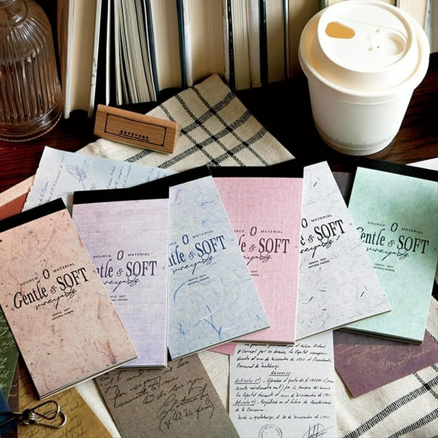 180 hojas de papel decorativo vintage para scrapbooking, papel delicado para decoupage con monólogos, ideal para notas y scrapbooking.