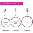 thumbnail image 2 of Hula Hoop para adultos y niños Hula Hoop, para pérdida de peso y masaje, 6-8 segmentos, banda de hula hoop desmontable para fitness/deportes/hogar/oficina/moldeado del vientre. Sincero Hogar, 2 of 7