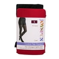 thumbnail image 2 of Joyspun Women's Opaque Control Top Tights, 2-Pack, Sizes S-3XL, 2 of 6