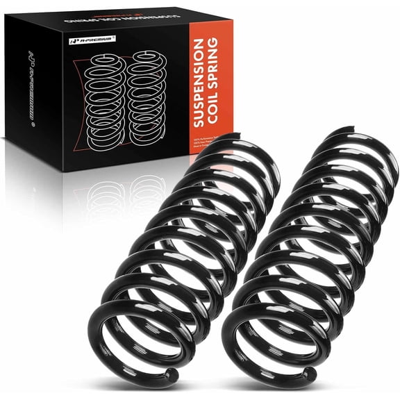 A-Premium 2Pcs Rear Suspension Coil Spring Set Compatible with Hyundai Elantra 2007 2008 2009 2010, Driver and Passenger Side, Replace# 553502H101