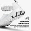 thumbnail image 2 of Women's Lightweight Sport Barefoot Shoes Non-slip Breathable Footwear Water Shoes for Womens Athletic Hike Outdoor Swim Beach , Gray Size 6, 2 of 6
