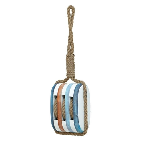 Woodland Imports Wood Rope Nautical Wall Decor - 7W x 21H in.