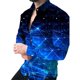 thumbnail image 1 of Camisas de primavera con estampado 3D de cuadros y flores para hombre, camisas de manga larga con solapa y botones, ropa informal ajustada a la moda, 1 of 6
