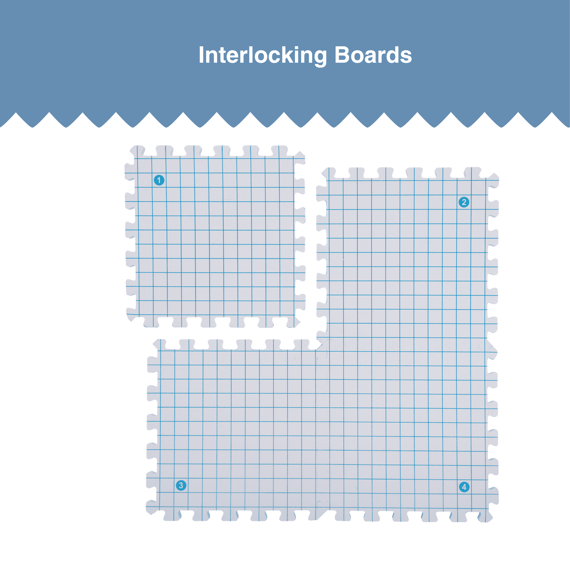 Hello Hobby Interlocking Blocking Boards, 12 x 12 in, 4 Count