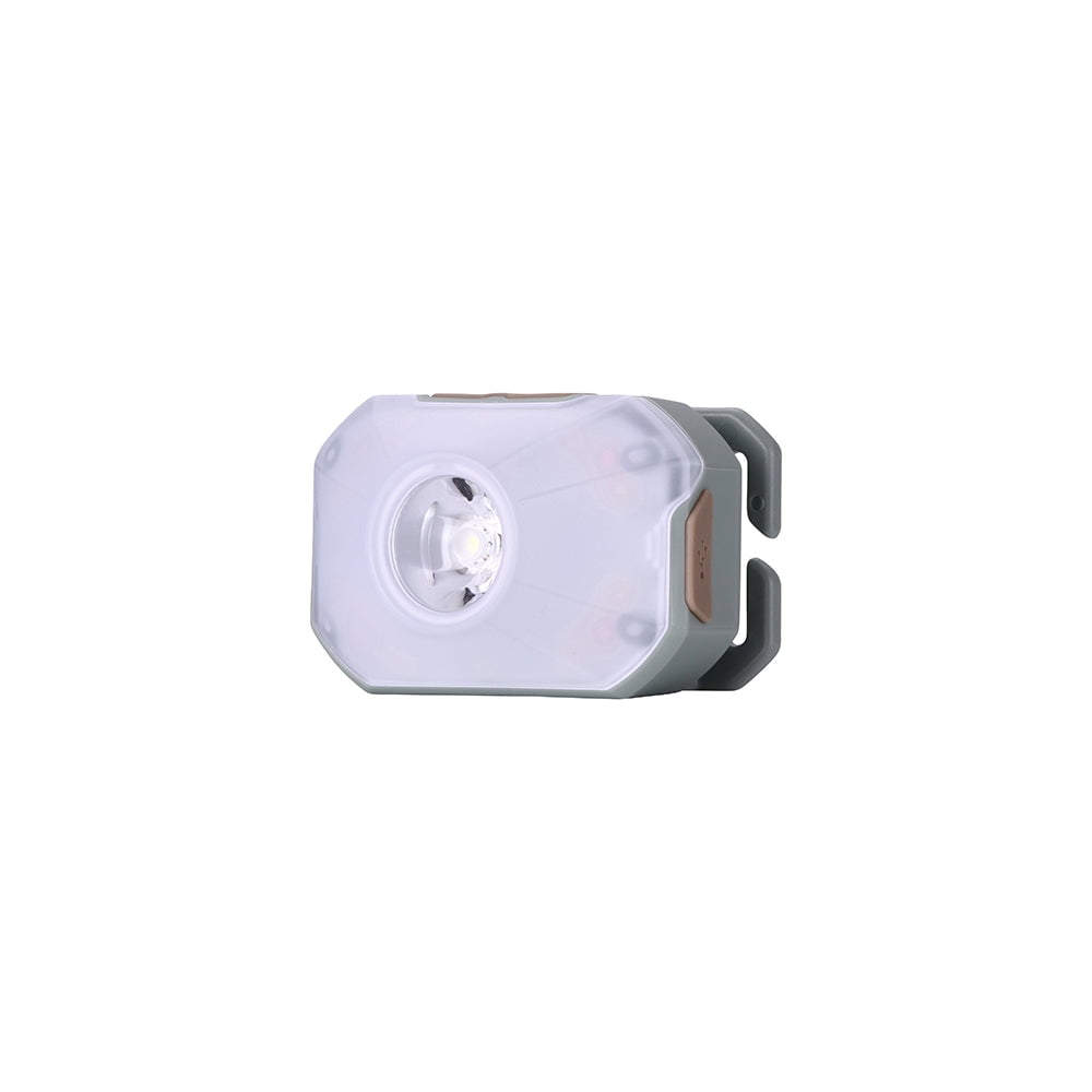 Claymore Heady2 (Mint Gray) - Rechargeable LED Headlamp Flashlight, Lightweight for Camping, Running, Hiking, Emergency & Industrial Use. USB-C Charging, Up to 40 Hours Battery Life, Waterproof.