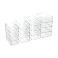 thumbnail image 1 of Juego de 16 Piezas de Organizadores Styrka Contenedores de Plástico Apilables Transparentes, 1 of 3