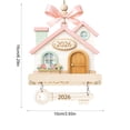 thumbnail image 3 of New Home Ornament 2026, New Home Gifts, Housewarming Presents, New House Gift, Welcome Home Gift, First Home Gifts, Home Sweet Home Decor, 4x4 inch, Housewarming Gift Presents, Wooden Home Ornament, 3 of 6