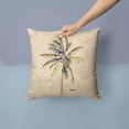 thumbnail image 2 of Carolines Treasures 8482PW1414 Palm Tree Fabric Decorative Pillow, 14Hx14W, multicolor, 2 of 4