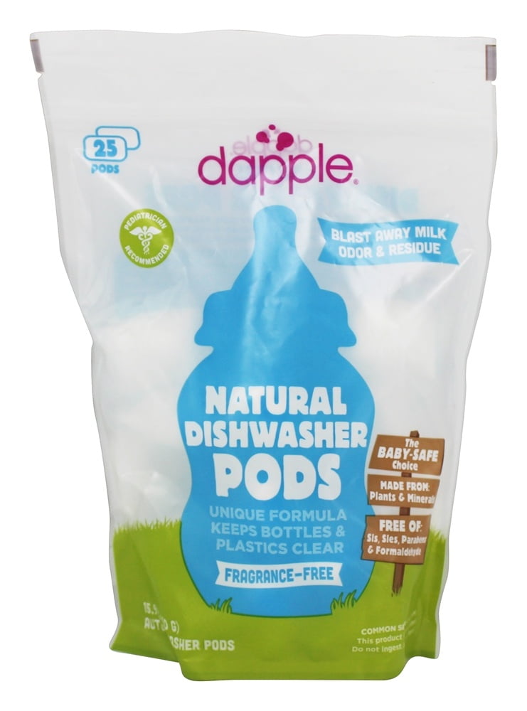 Dapple Natural Dish Washer Pods Fragrance Free 25 Pod(s) Walmart