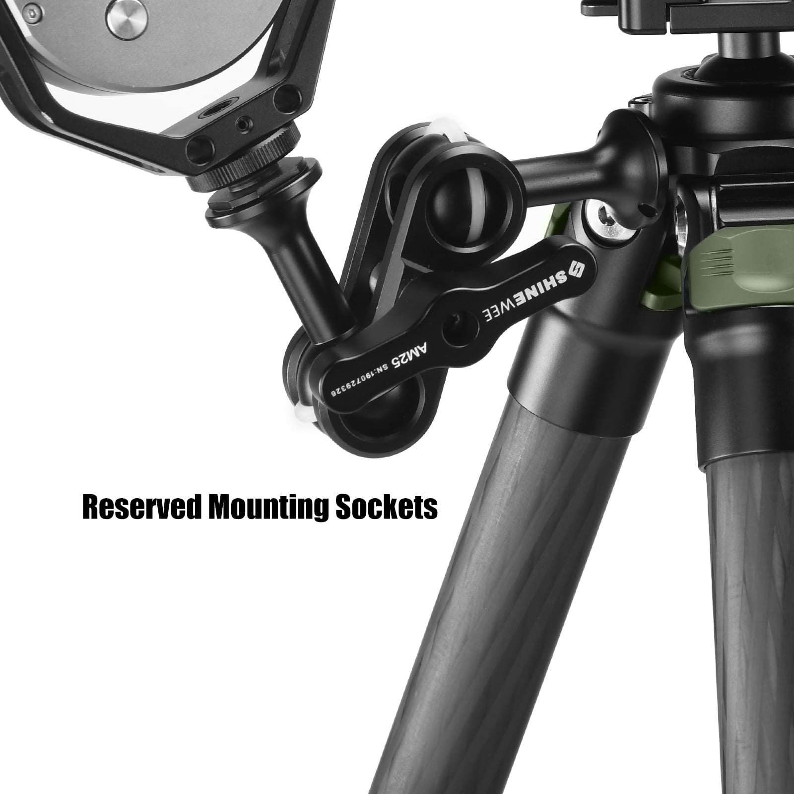 Sunwayfoto T2830CS-P Carbon Fiber Tripod for Hunting with Inverted Ball Head