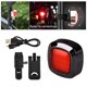 thumbnail image 3 of USB  Light Clip en el montaje Advertencia de seguridad Ciclismo Señal de parada brillante Freno Detección Luz Mountain Road Bicicleta Lámpara trasera Negro Zulema Luz trasera de bicicleta, 3 of 8