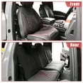 thumbnail image 2 of Car Front Rear Seat Covers Seat Protectors Pad for Chevrolet Silverado 1500 Black Red 5 Pcs Front Rear, 2 of 7