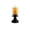 #04Z Style F, variant on Stained Glass Halloween Lamp Set Pumpkin & Witch Hat, USB LED Table Night Light Gothic Decor for Shelf Mantel Desk, One Size
