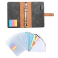 thumbnail image 1 of CSChome Carnet de Notes Ensemble Classeur avec Notes Collantes : Poches Transparentes, Cuir Synthétique, Étui Souple, Prise de Notes, Carnet de Notes Portable A6, 1 of 7