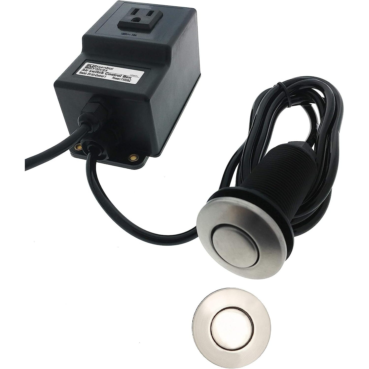 Garbage Disposal Air Switch, Sink Top/Counter Top Waste Disposal On/Off Switch For Garbage