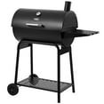 thumbnail image 3 of Royal Gourmet 30" CC1830 28-Inch Barrel Charcoal Grill with Side Shelf, 626 Sq. In., For Outdoor Backyard, Patio and Parties, Black, 3 of 12
